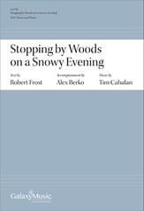 Stopping by Woods on a Snowy Evening SSA choral sheet music cover